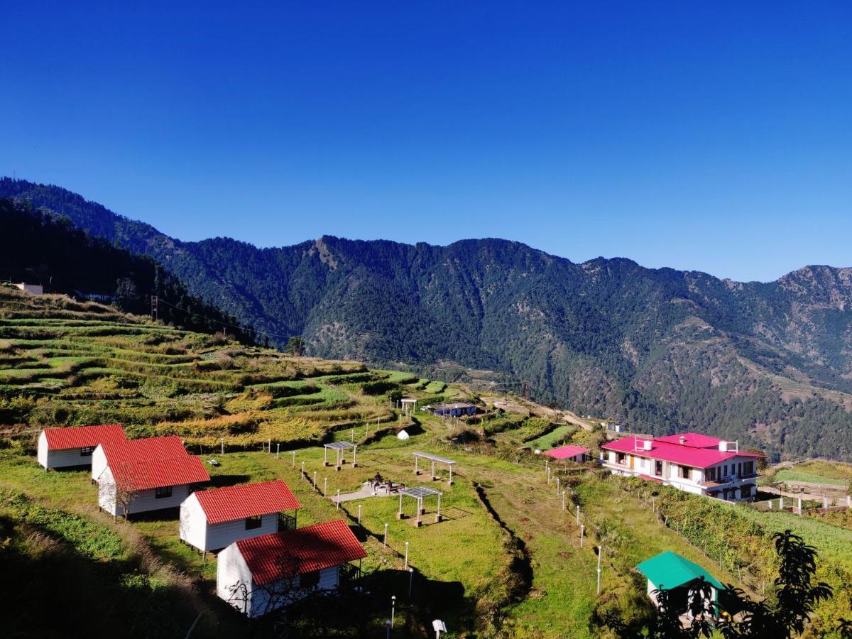 The Hillside Cottages Kanatal Ngoại thất bức ảnh